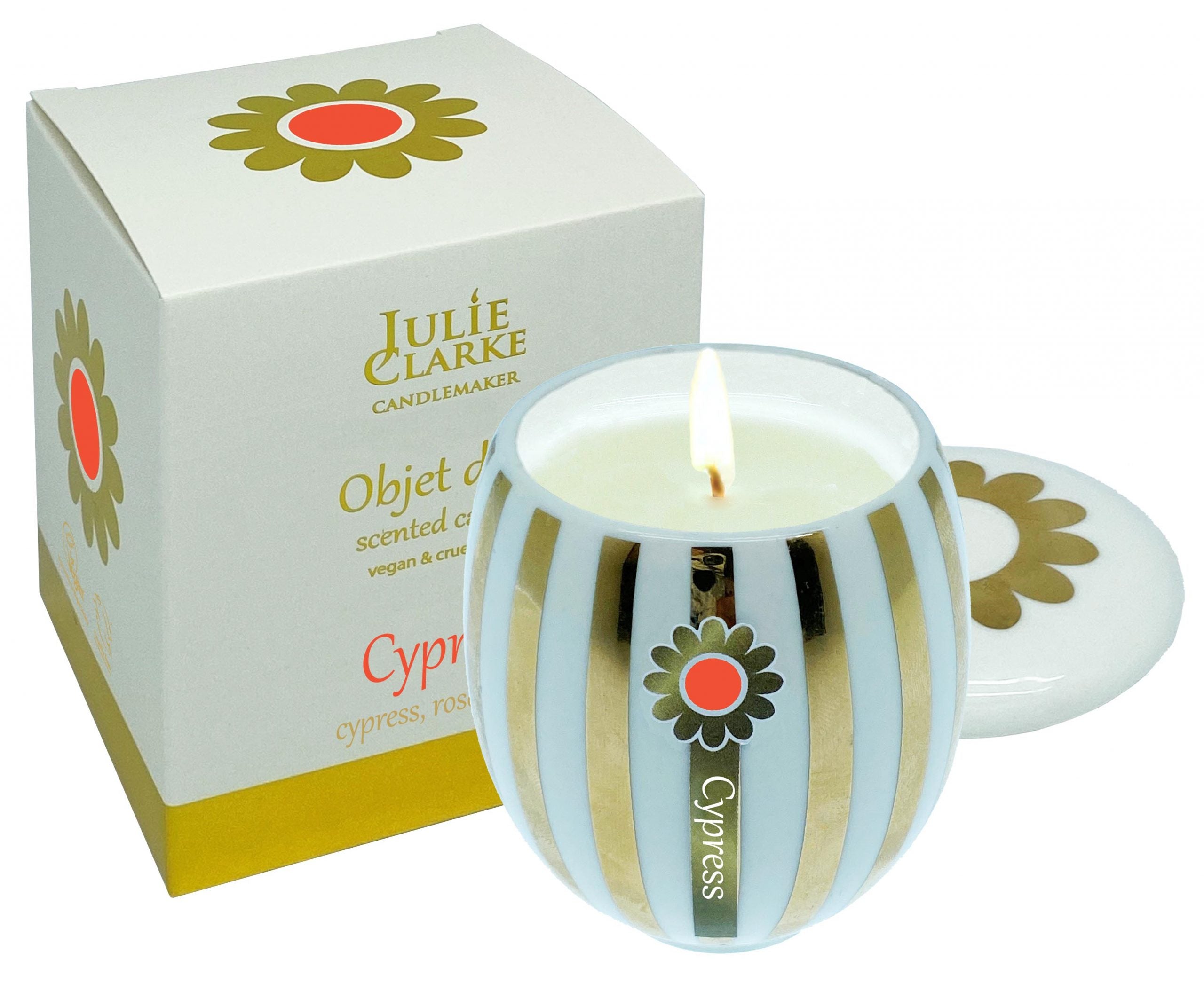 Objet d'or150g - Cypress, Rose and Oud Candle - KeansClaremorris