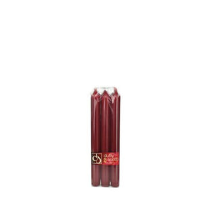 9" x 7/8" (225 x 22mm) Dinner Candles Claret (6) - KeansClaremorris