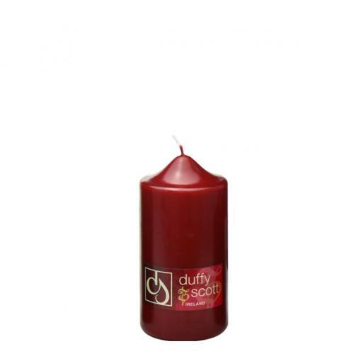 6" x 3 " (150x80mm)  Pillar Candle Claret - KeansClaremorris