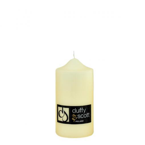 6" x 3 " (150x80mm)  Pillar Candle Ivory - KeansClaremorris