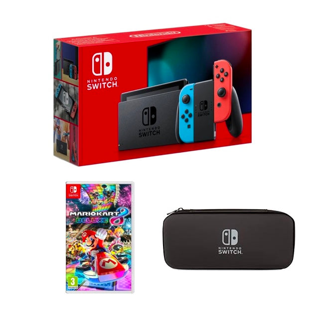 Nintendo Switch Mario Cart Bundle Red/Blue - KeansClaremorris