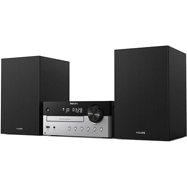 Philips TAM4205/12 Micro Music System with Bluetooth (Hifi System, FM Radio, USB, CD, MP3-CD, Audio-In, USB Port for Charging, 60 W, Bass-Reflex Loudspeakers, Digital Sound Control) ds - KeansClaremorris