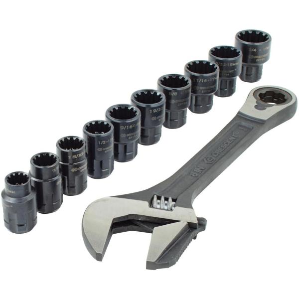 Wrench CPTAW8 3/8 in. Drive Pass-Thru Adjustable Wrench Set (11-Piece) - KeansClaremorris