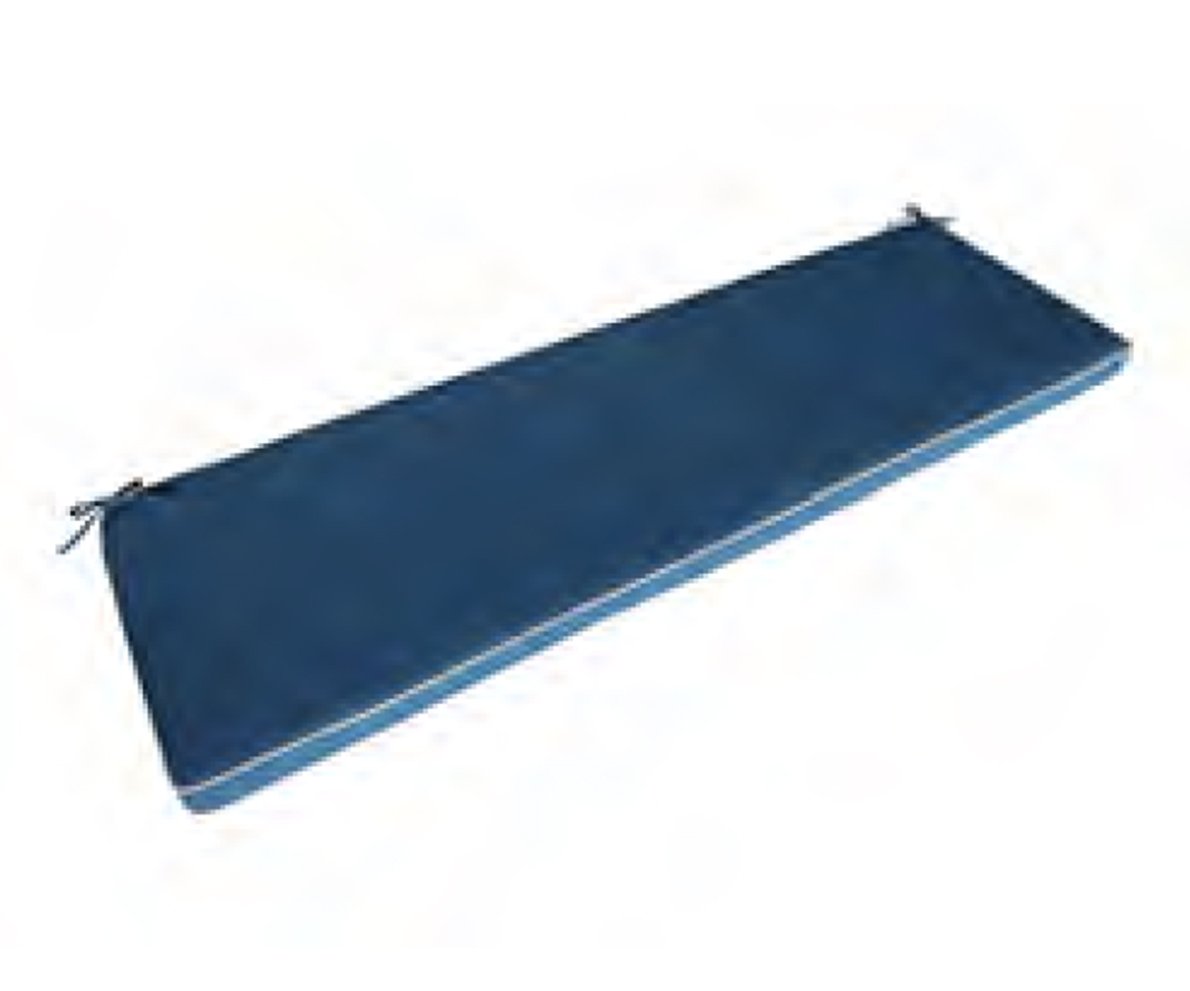 2 Seater Bench Cushion Blue - KeansClaremorris