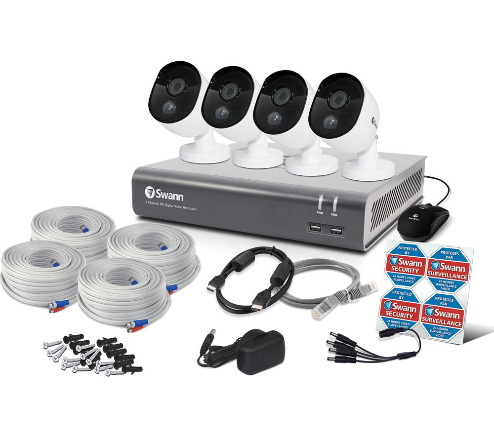 VersionSwann 4 Camera 1080p HD DVR CCTV System with 1TB HDD - KeansClaremorris